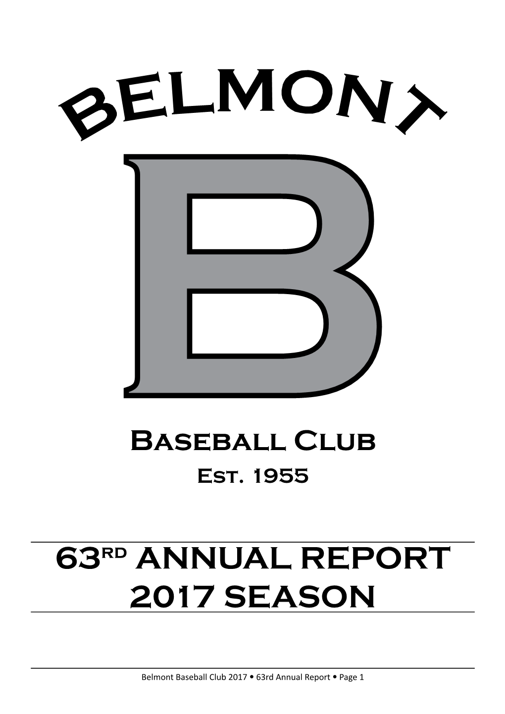 63Rd ANNUAL REPORT 2017 SEASON