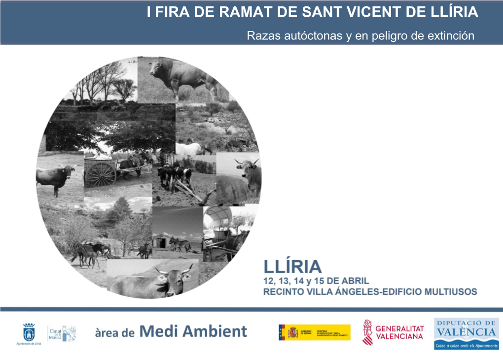 I FIRA DE RAMAT DE SANT VICENT DE LLÍRIA I Razas Autóctonas Y En Peligro De Extinción