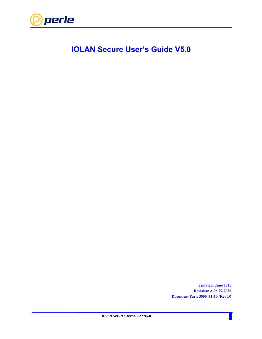 IOLAN Secure User's Guide V5.0