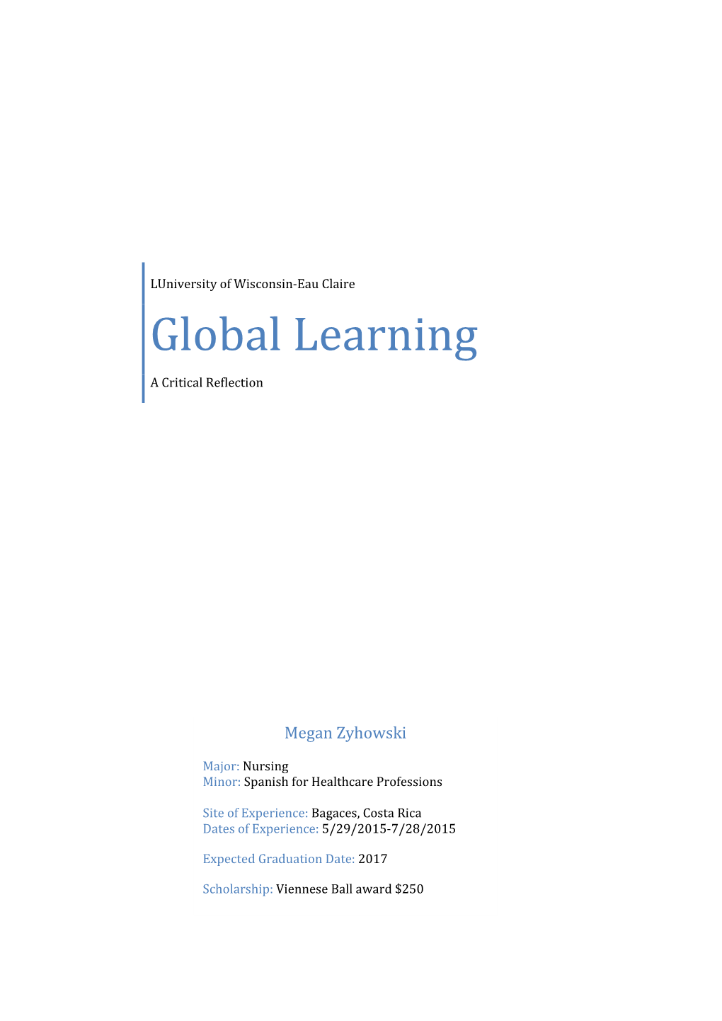 Global Learning