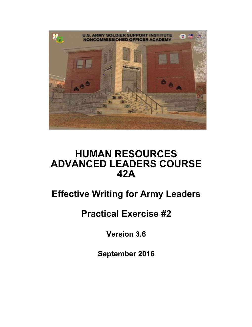 ALC Effective Writing for Army Leaders Practical Exercise 2