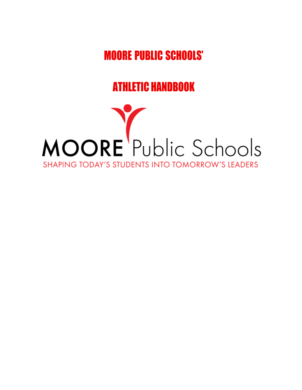 Moore Public Schools' Athletic Handbook