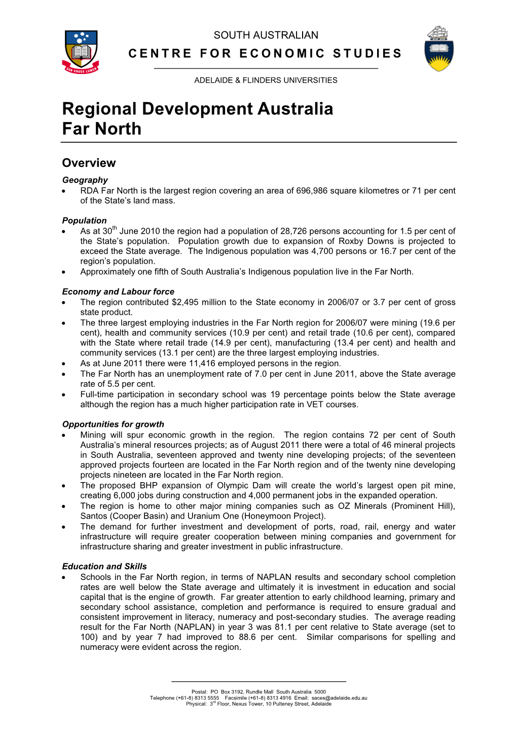 Regional Development Australia Far North