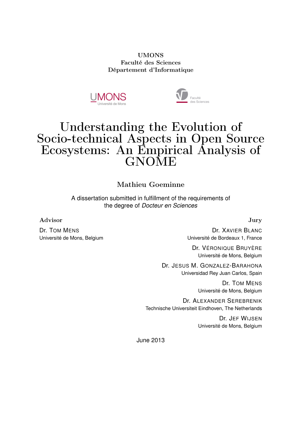 Understanding the Evolution of Socio-Technical Aspects in Open Source Ecosystems: an Empirical Analysis of GNOME