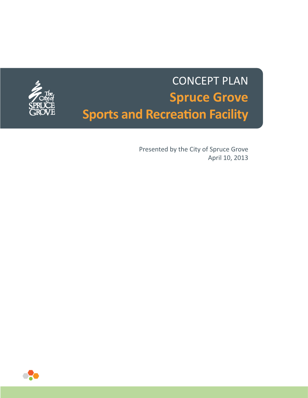 Sports and Recreation Facility Concept Plan