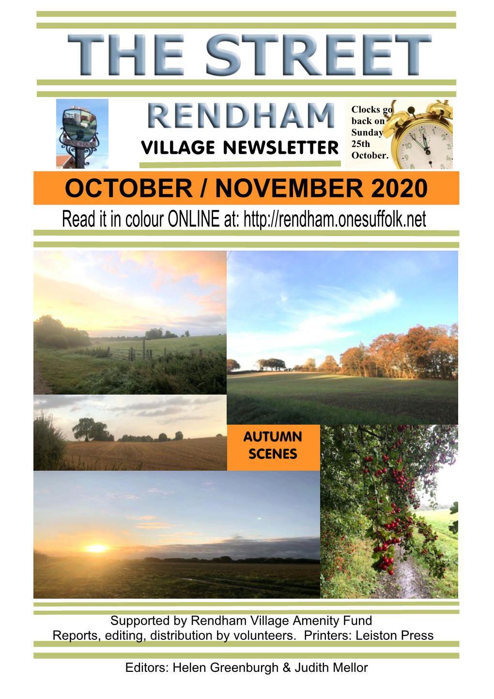 OCTOBER / NOVEMBER 2020 Read It in Colour ONLINE At
