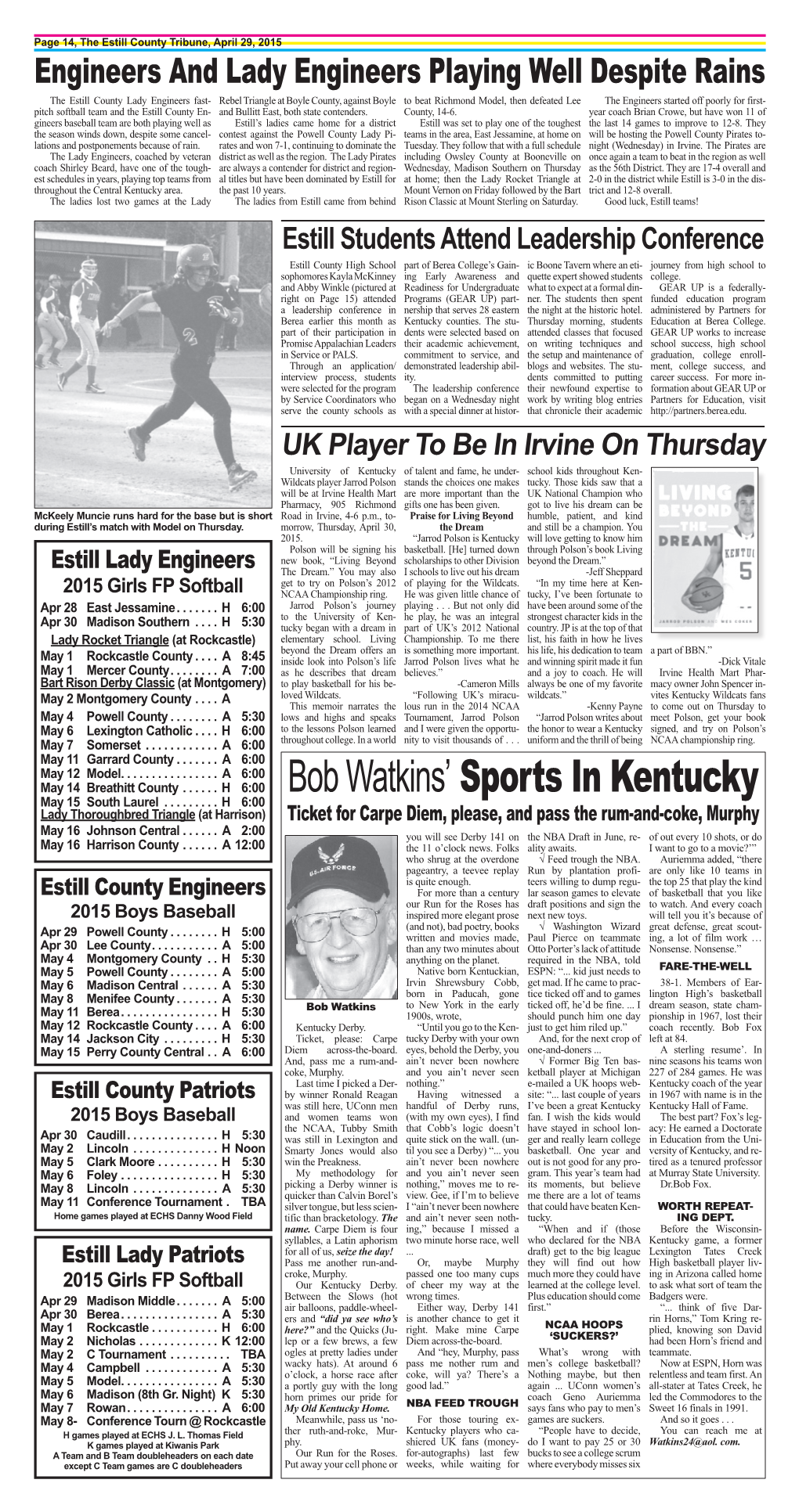 Bob Watkins' Sports in Kentucky