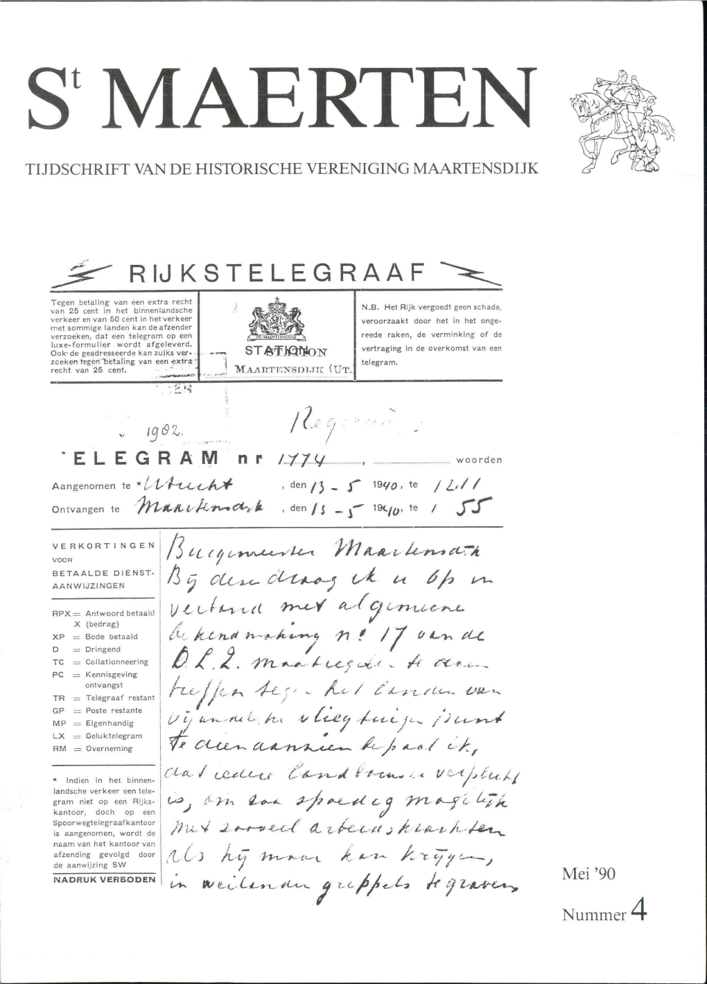 S'maerten Tijdschrift Van De Historische Vereniging Maartensdijk