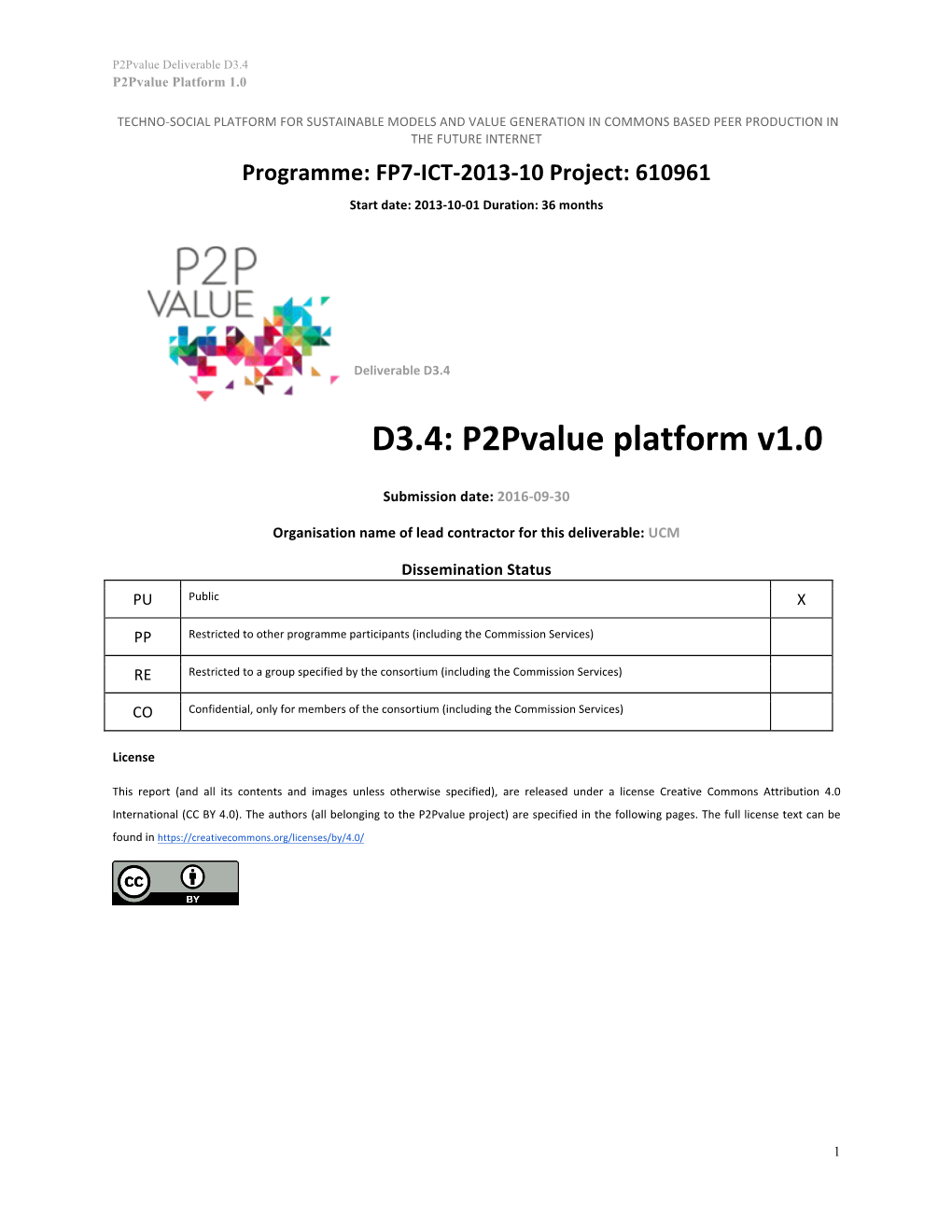 D3.4: P2pvalue Platform V1.0