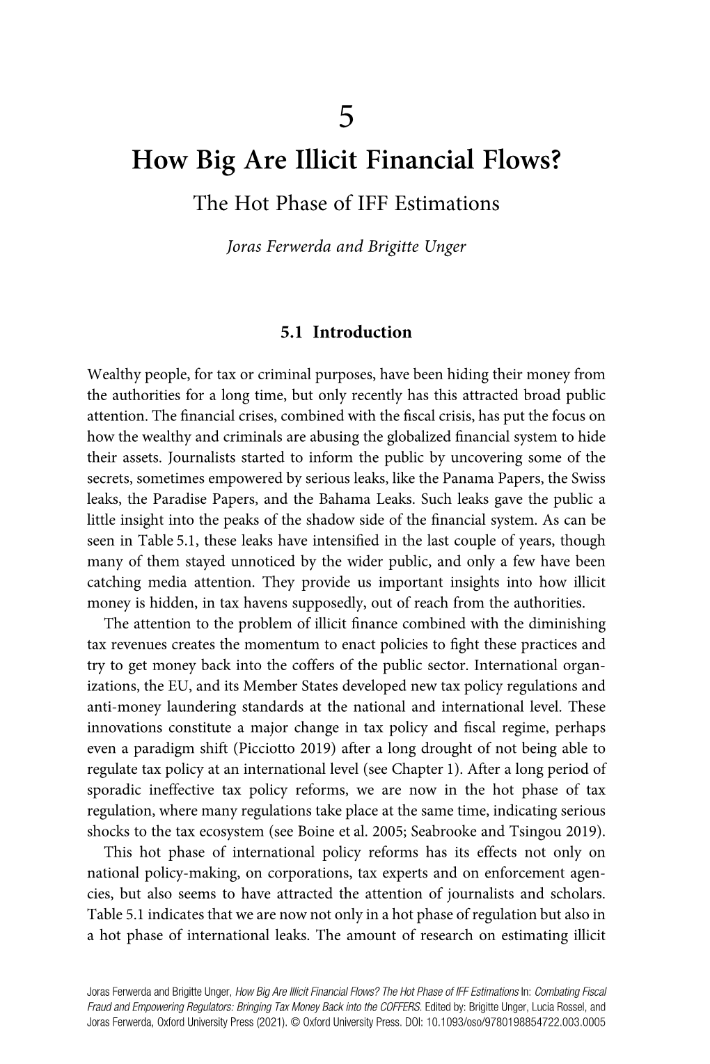 How Big Are Illicit Financial Flows? the Hot Phase of IFF Estimations