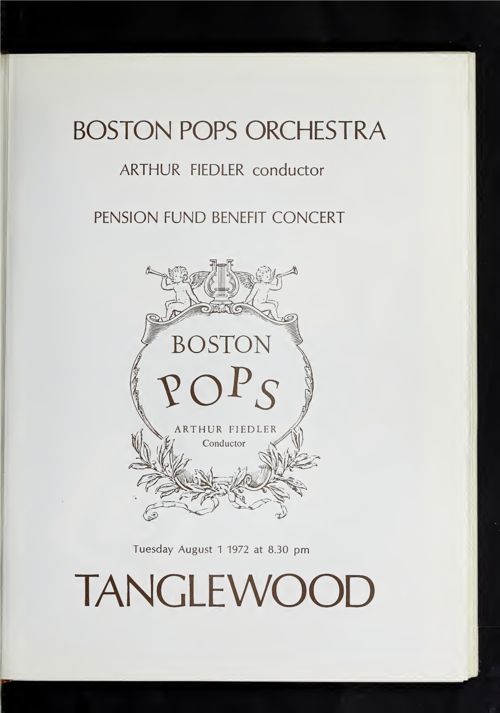 Boston Symphony Orchestra Concert Programs, Summer, 1972