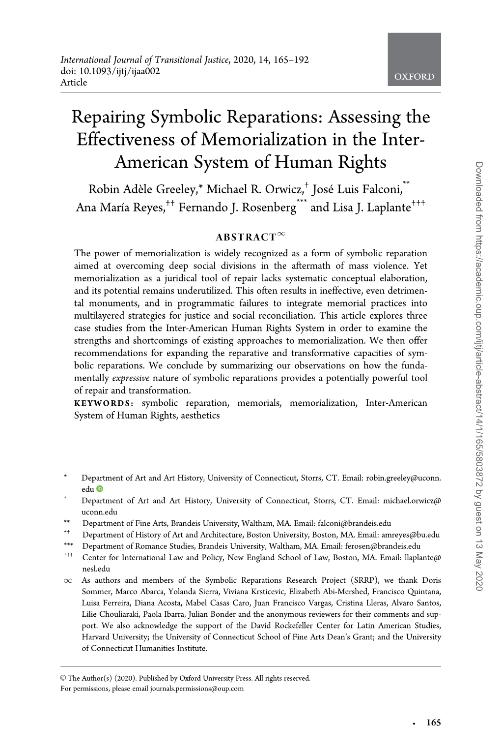 Repairing Symbolic Reparations: Assessing the Effectiveness Of