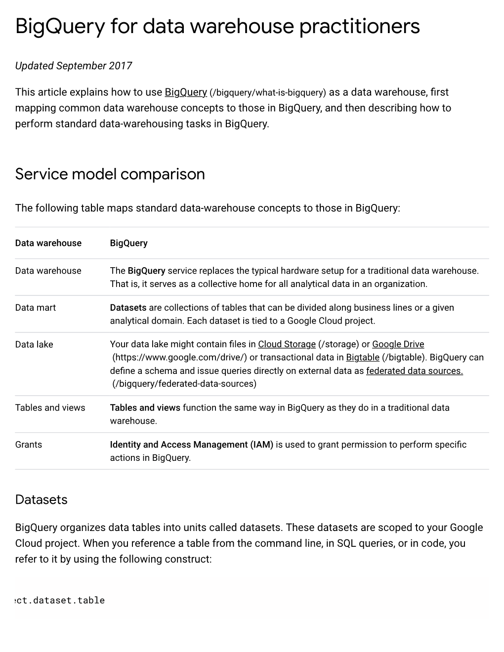 Bigquery for Data Warehouse Practitioners | Solutions | Google