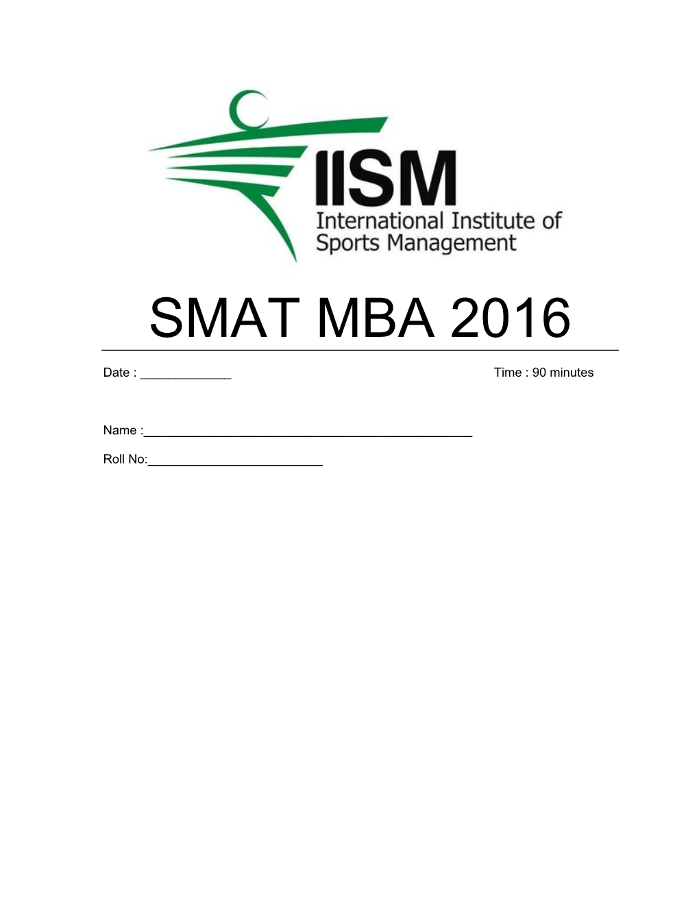 Smat Mba 2016