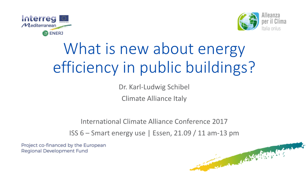 Energy Efficiency (In Public Buildings): a Huge Subject