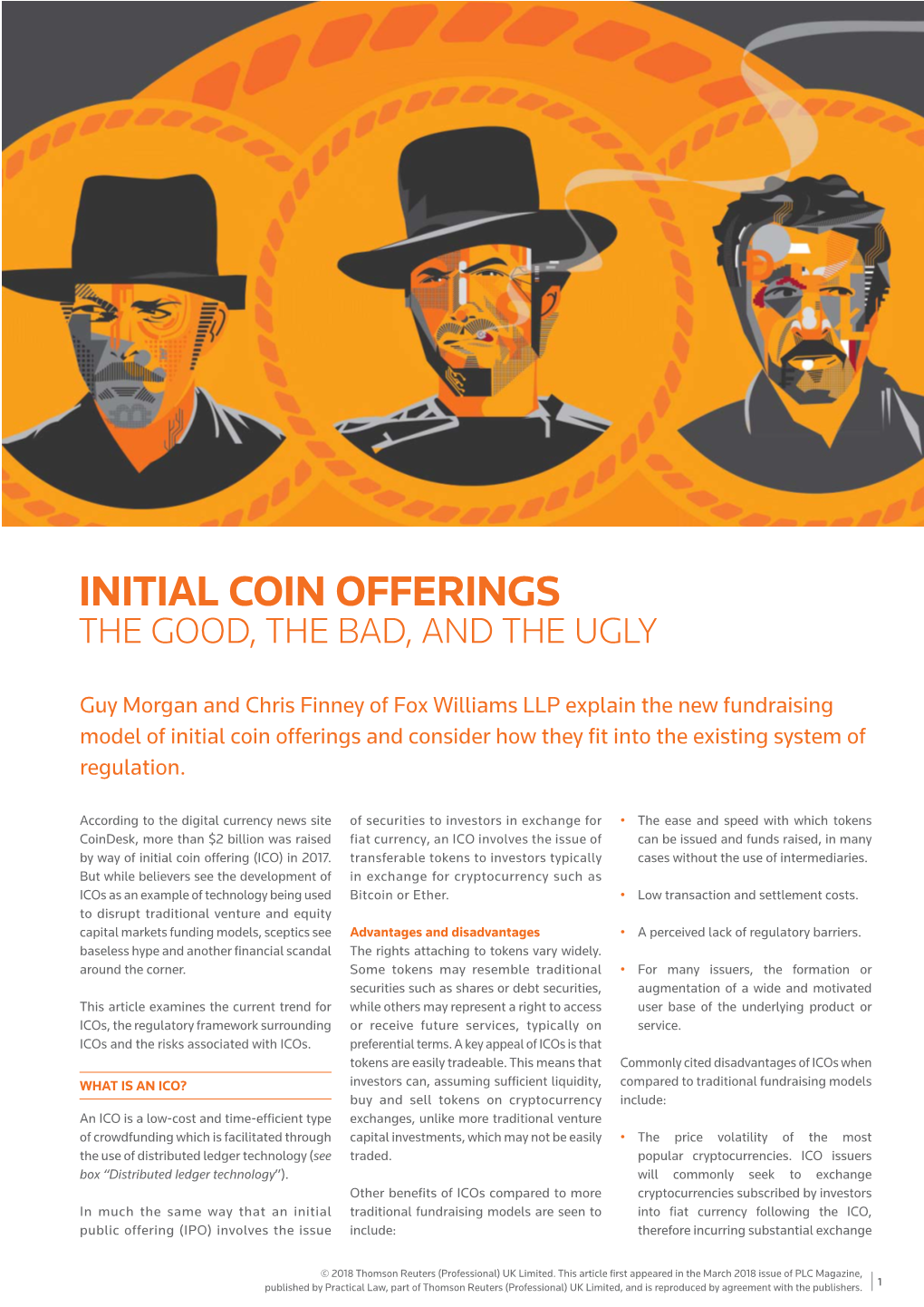 Initial Coin Offerings the Good, the Bad, and the Ugly