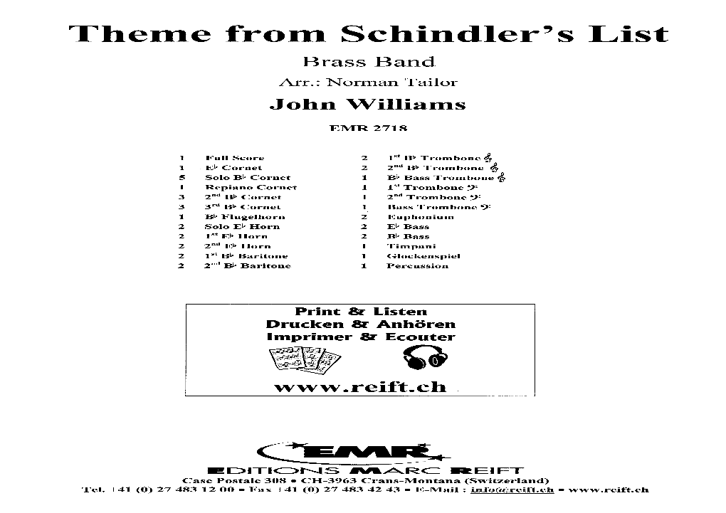 JM80086 Theme from Schindler's List.Pdf