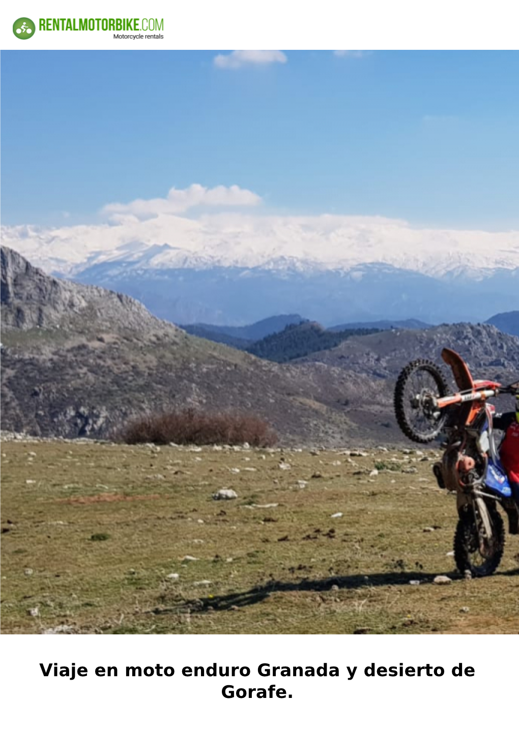 Viaje En Moto Enduro Granada Y Desierto De Gorafe. Viaje En Moto Enduro Granada Y Desierto De Gorafe