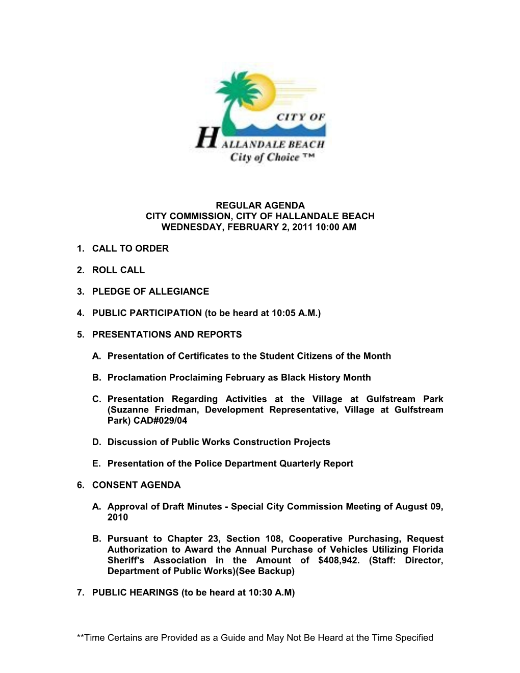 City Commission, City of Hallandale Beach s3