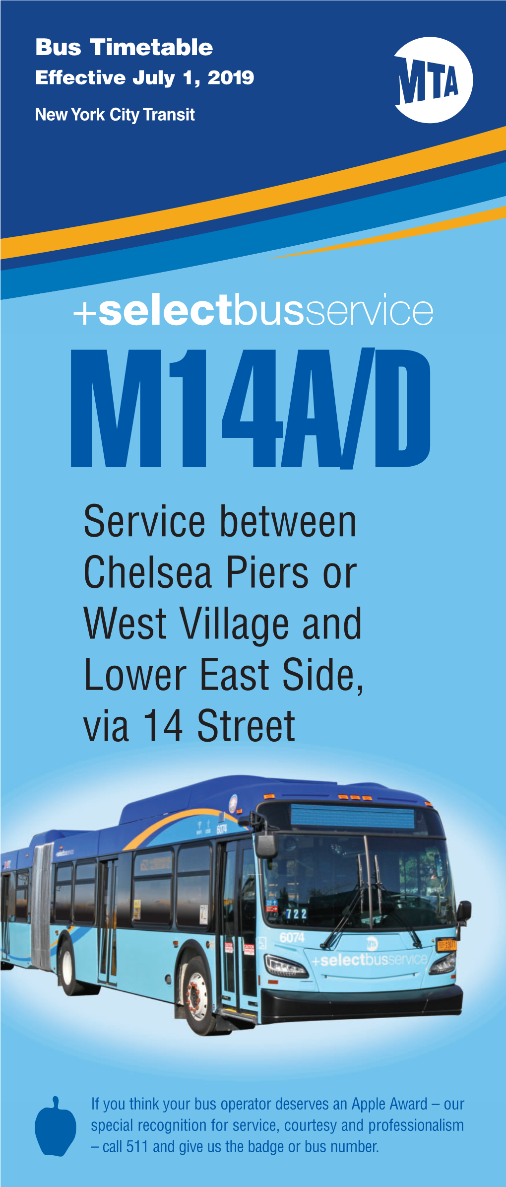 M14 A/D SBS Timetable