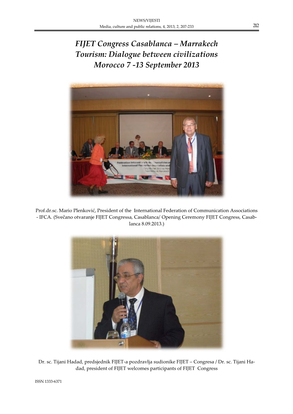FIJET Congress Casablanca ‒ Marrakech Tourism: Dialogue