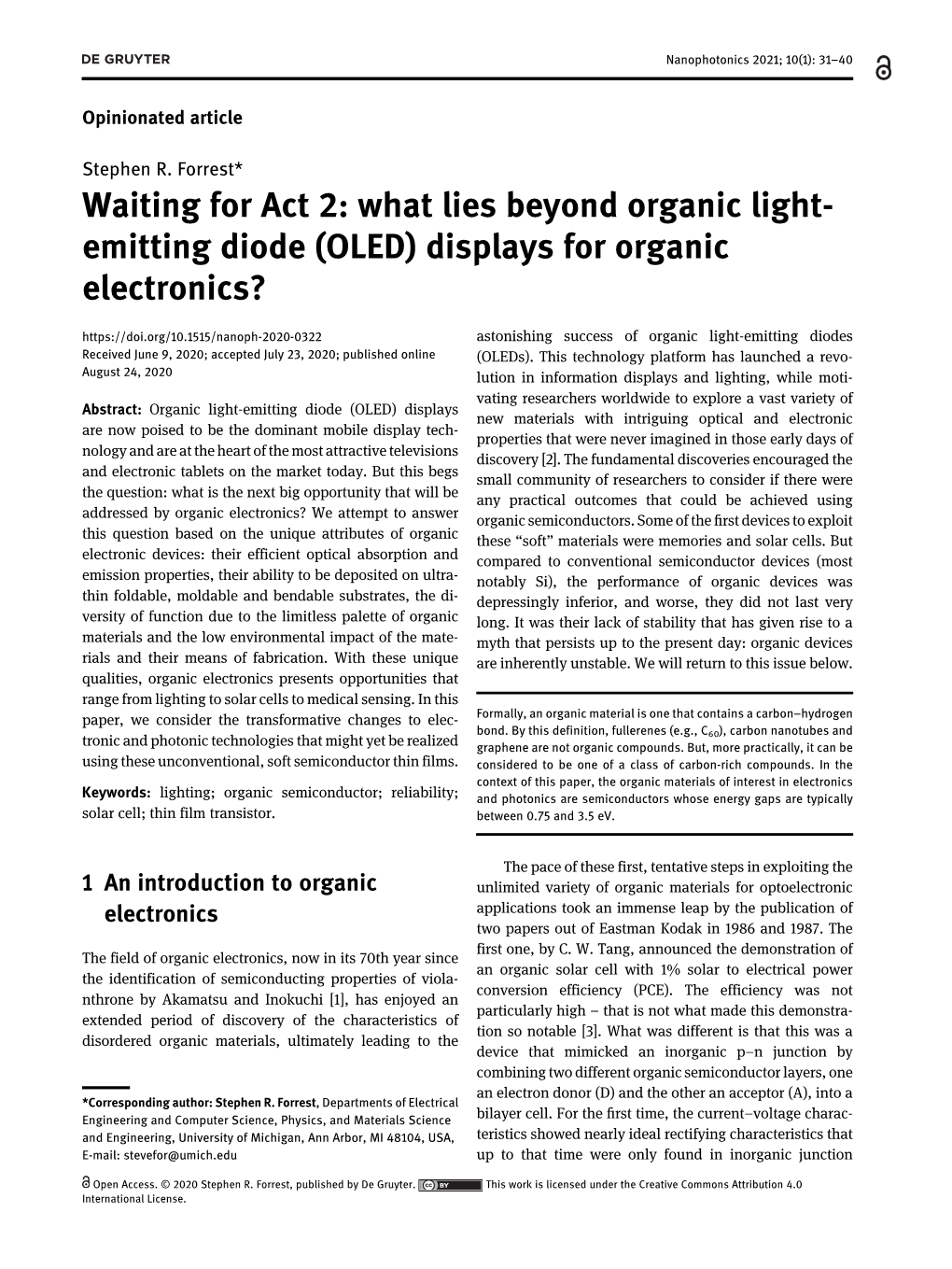 Waiting for Act 2: What Lies Beyond Organic Light- Emitting Diode (OLED)