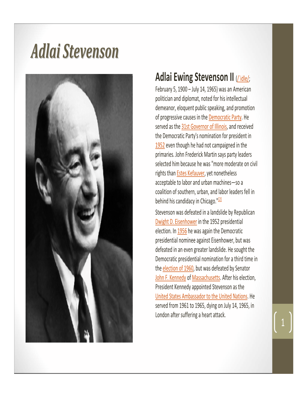 Adlai Stevensonstevenson