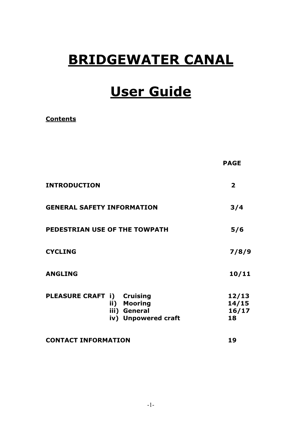 User Codes January 2013