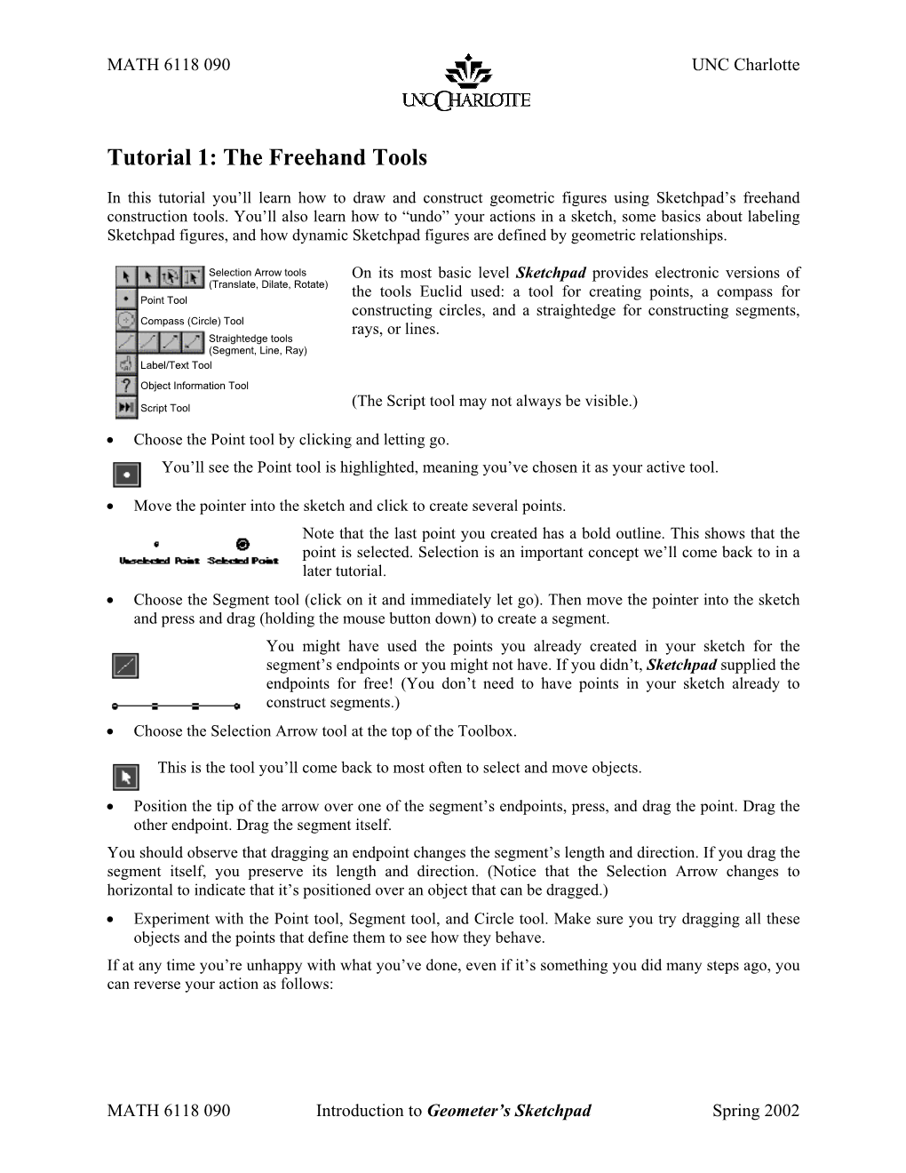 Tutorial 1: the Freehand Tools