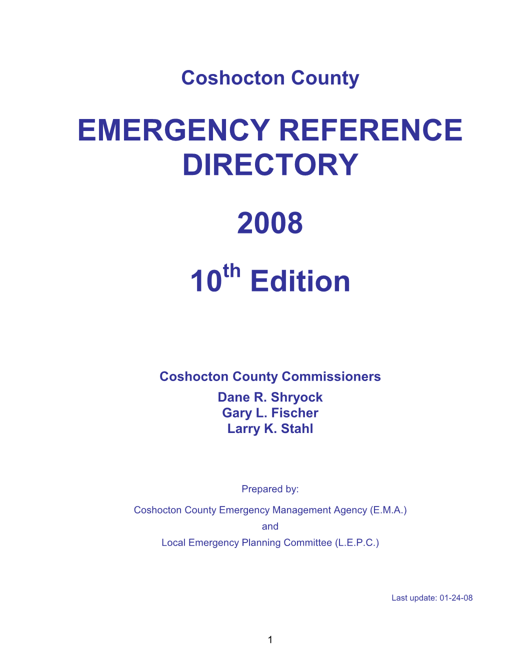 2008 2 Emergency Ref Directory