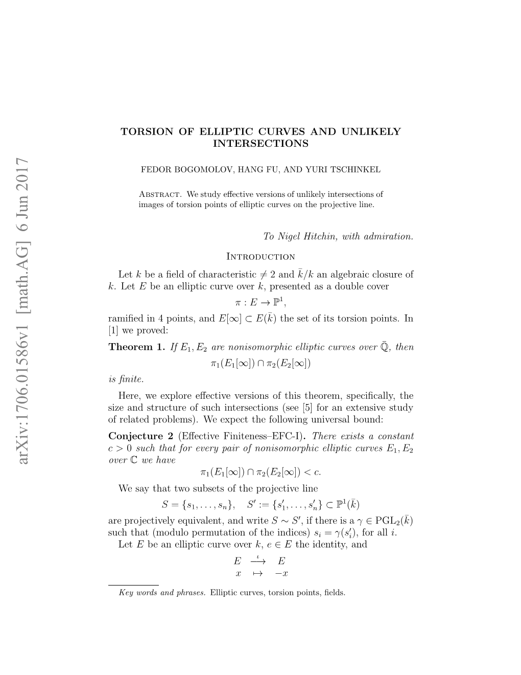 Arxiv:1706.01586V1 [Math.AG] 6 Jun 2017 R Rjcieyeuvln,Adwrite and Equivalent, Projectively Are Over Sﬁnite