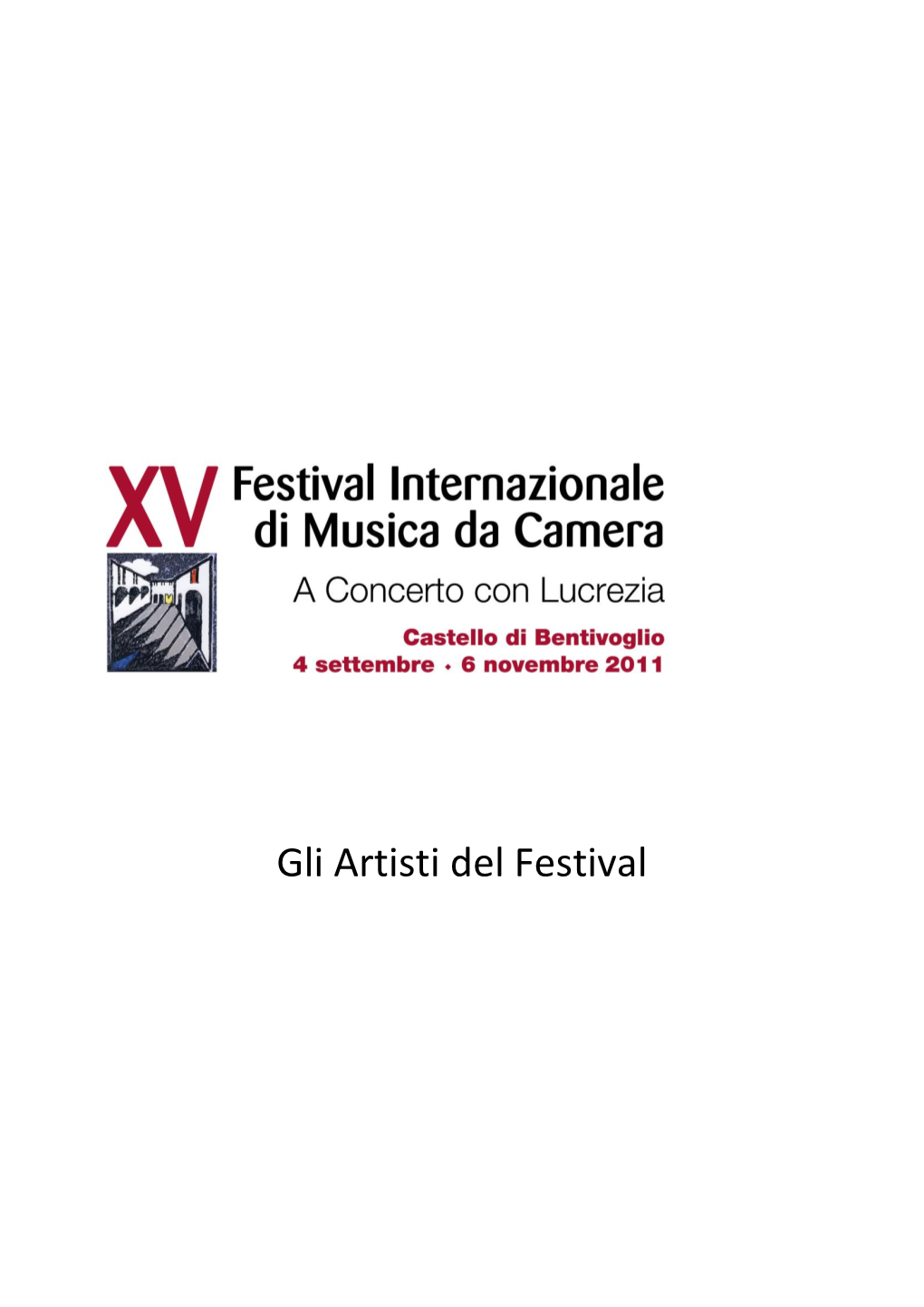 Gli Artisti Del Festival