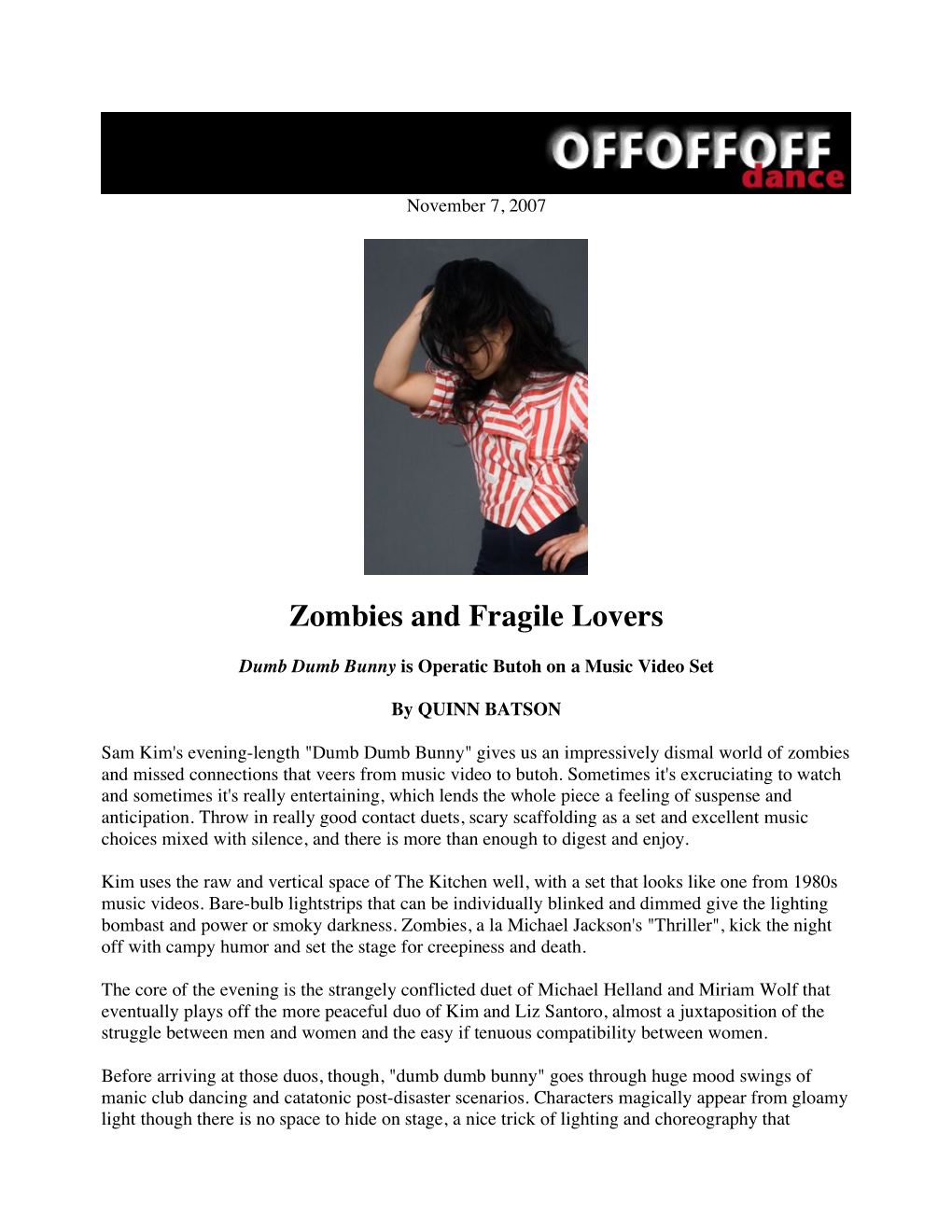 Zombies and Fragile Lovers