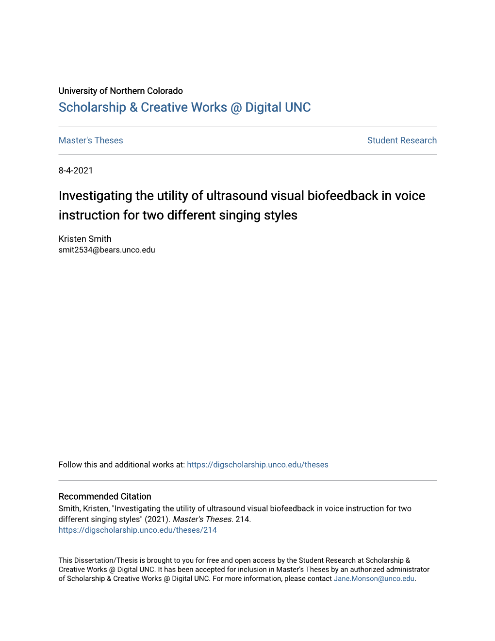 Investigating the Utility of Ultrasound Visual Biofeedback in Voice Instruction for Two Different Singing Styles