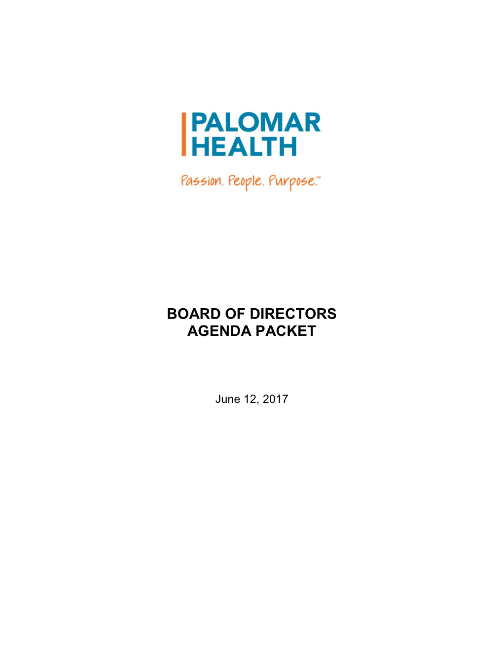 Board of Directors Agenda Packet
