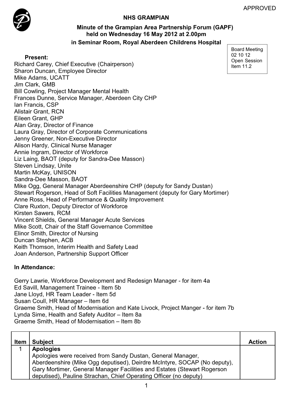 Item 11.2 for 2 Oct 2012 GAPF Min 160512