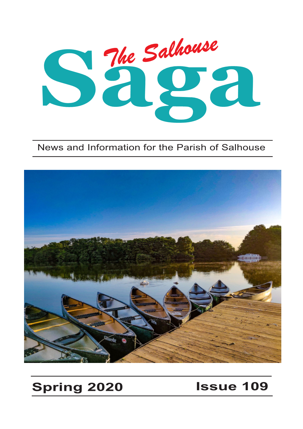 Salhouse Saga - Spring 2020 1 Front Page Picture: a Stunning Photograph by Wendy Impett of Salhouse Broad