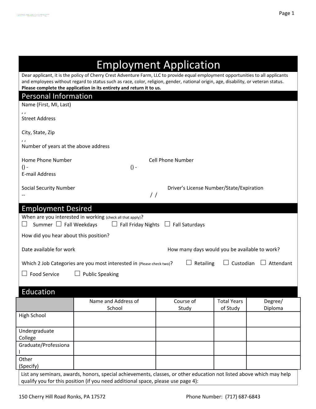 Employment Application s5