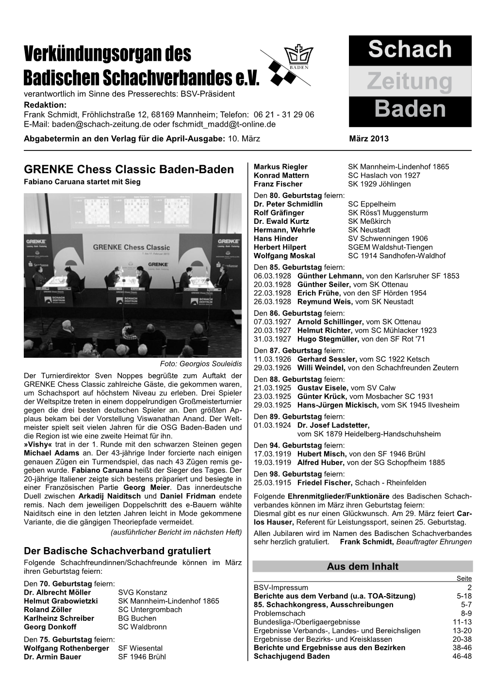 GRENKE Chess Classic Baden-Baden