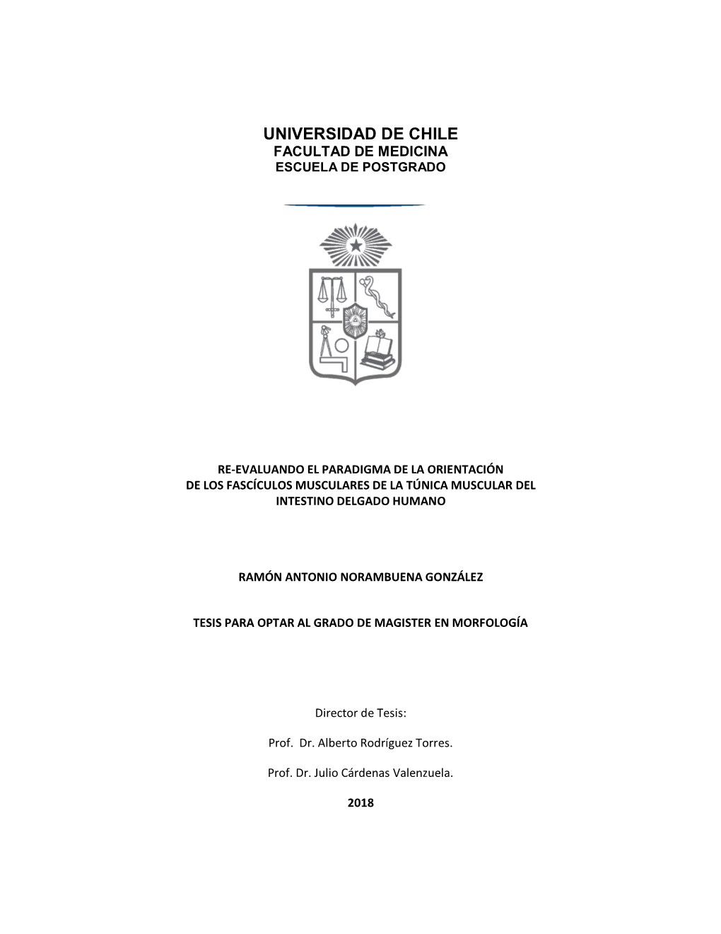 Tesis Para Optar Al Grado De Magister En Morfología