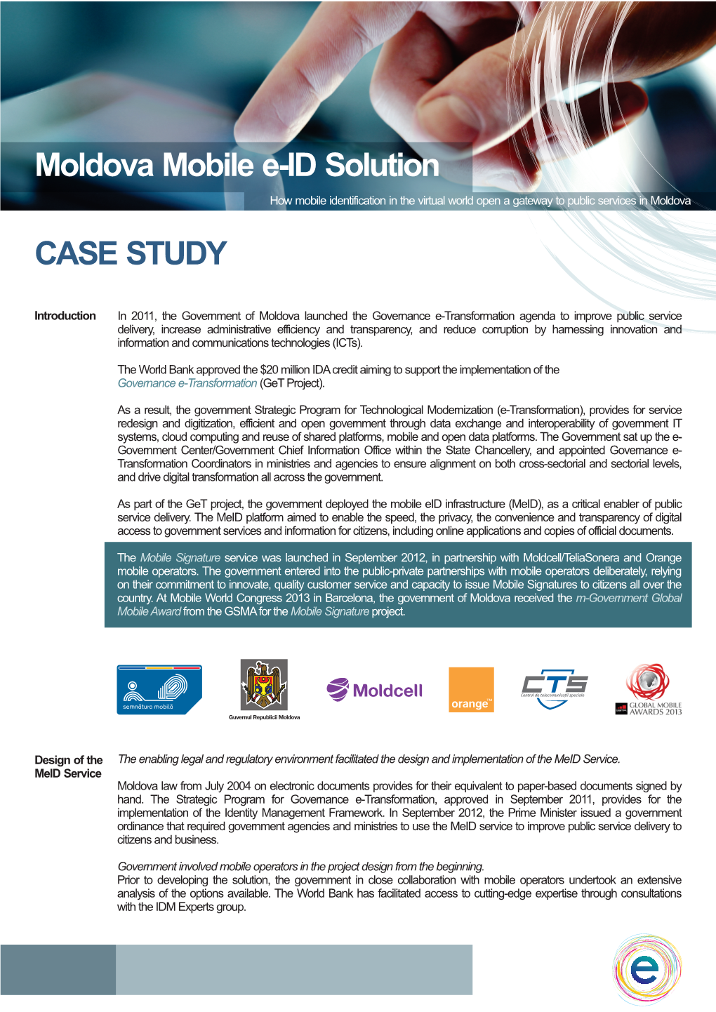 Moldova Mobile E-ID Solution CASE STUDY