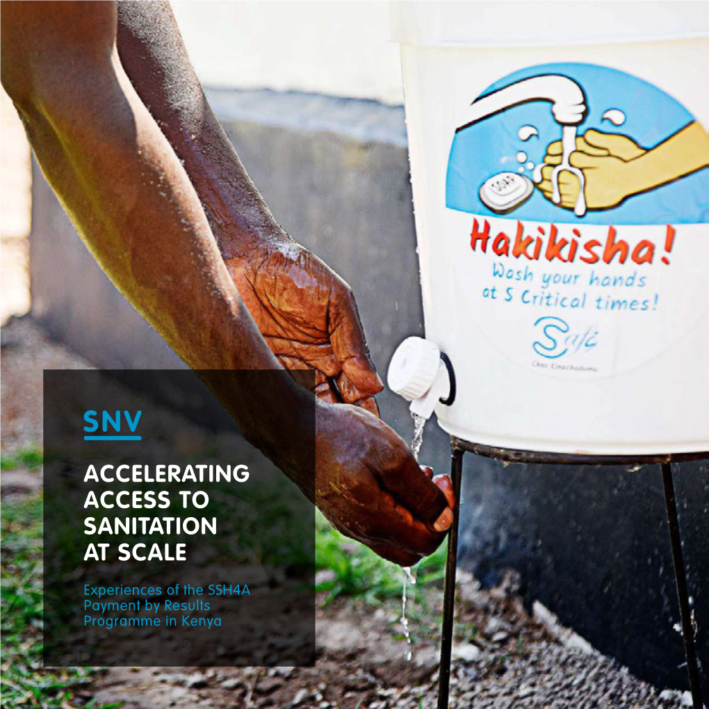 Accelerating Access to Sanitation at Scale : Kenya
