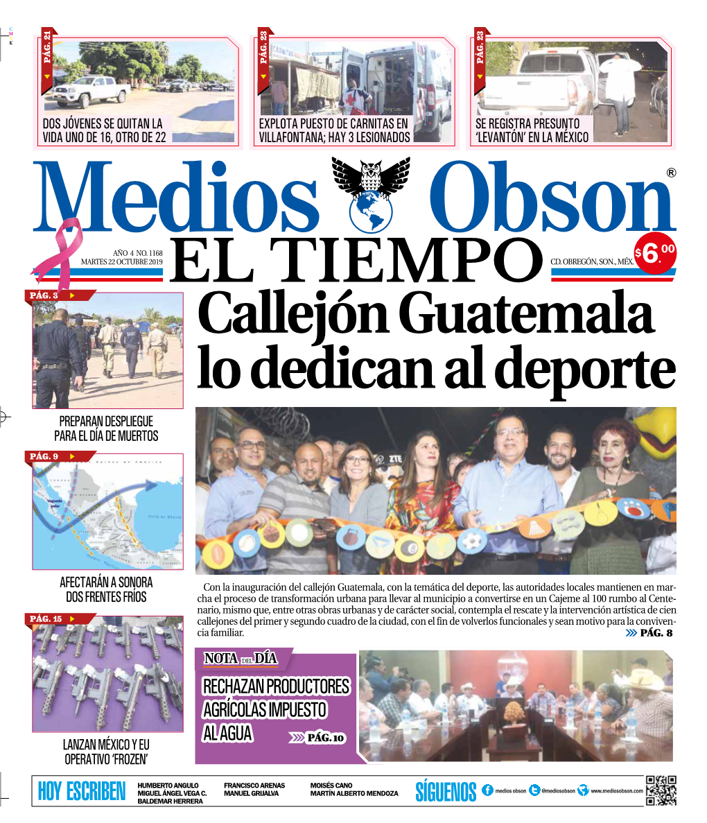 Callejón Guatemala Lo Dedican Al Deporte PREPARAN DESPLIEGUE PARA EL DÍA DE MUERTOS