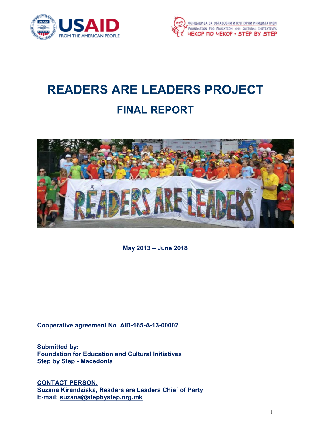 Readers Are Leaders Project Final Report