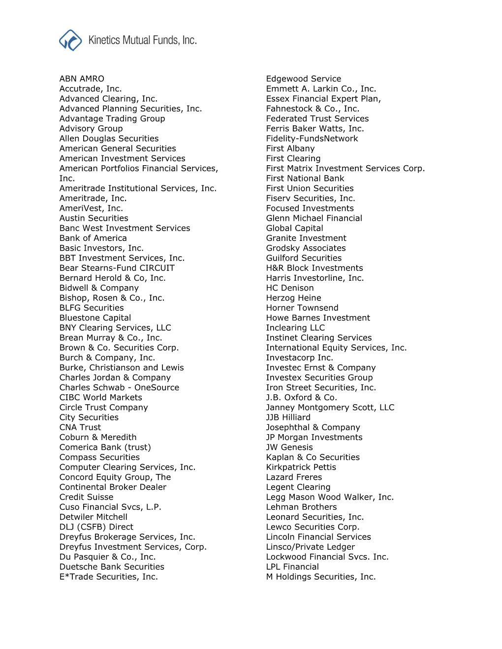 Broker Dealer Legent Clearing Credit Suisse Legg Mason Wood Walker, Inc