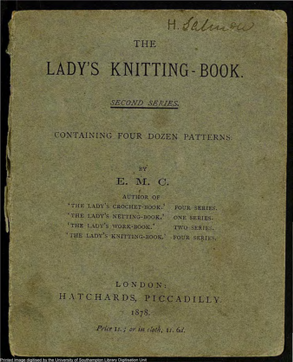 Lady's "Knitting- Book. "