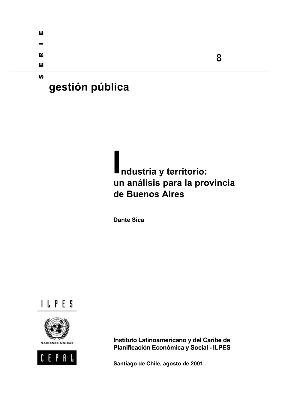 Industria Y Territorio: Un Análisis Para La Provincia De Buenos Aires