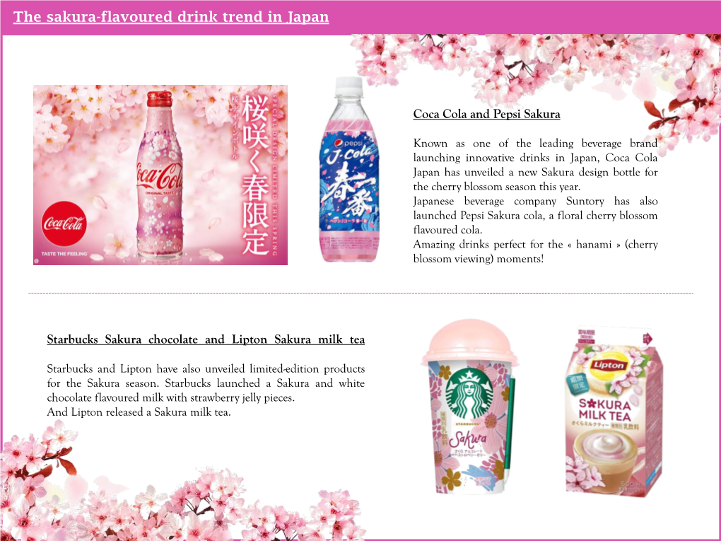 The Sakura-Flavoured Drink Trend in Japan