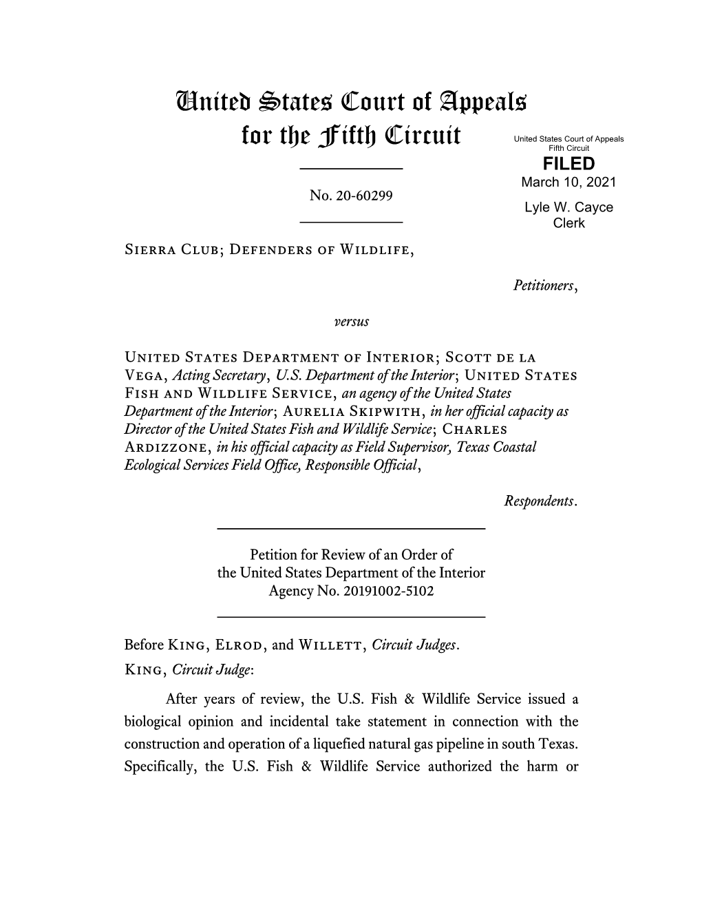 United States Court of Appeals for the Fifth Circuit