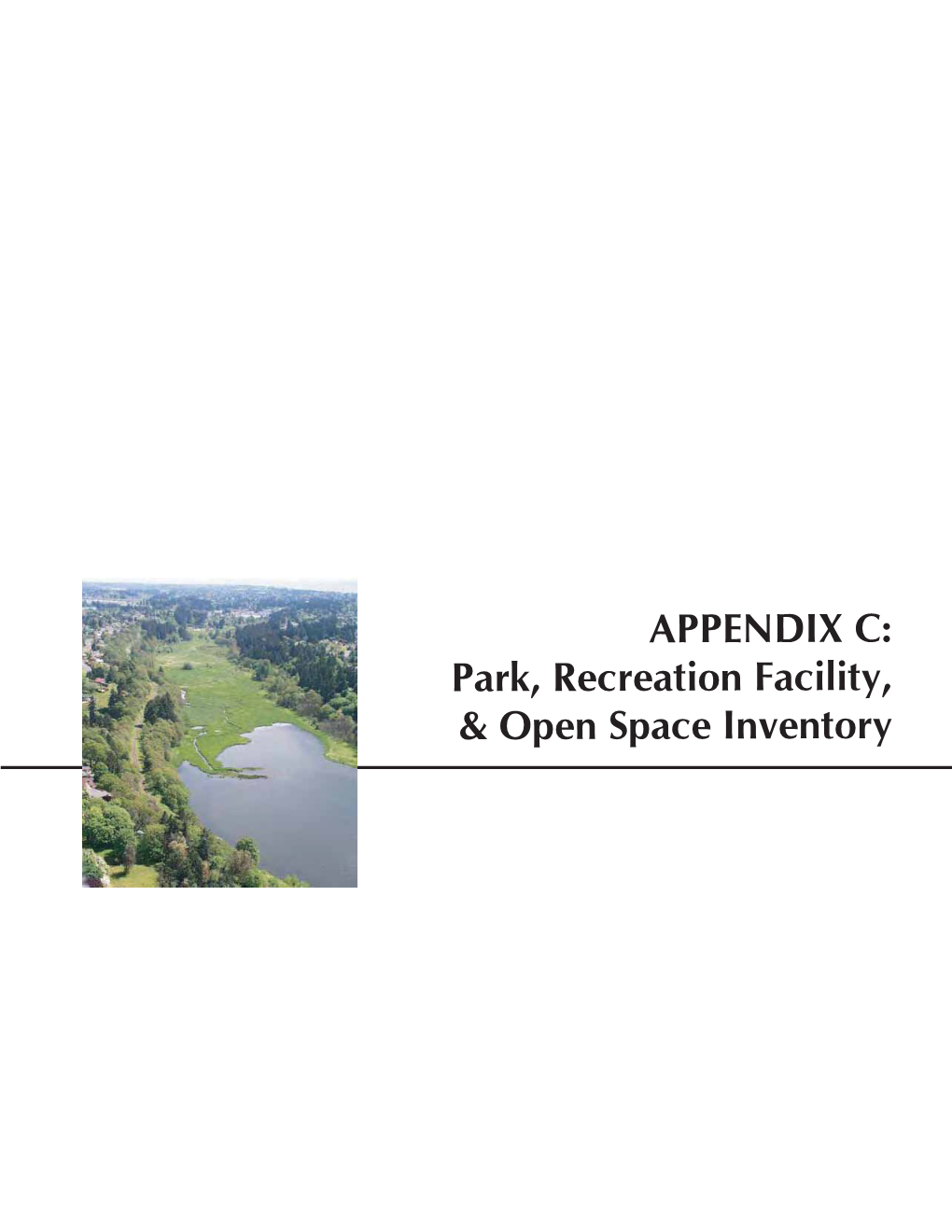 Park, Recreation Facility, & Open Space Inventory